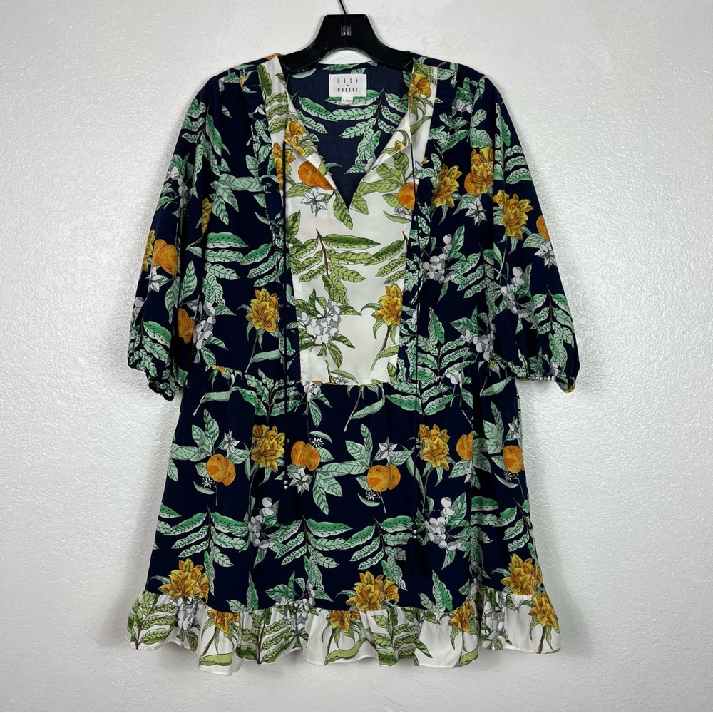 ANTHROPOLOGIE LOST + WANDER Lemon Tunic Dress Size Small